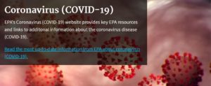 EPA updates on COVID-19 